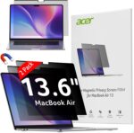 acer [2 Pack] Laptop computer Privateness Display for MacBook Air 13 Inch (2022-2025... - Image 2