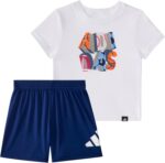 adidas baby-boys Two-Piece Brief Sleeve Graphic Cotton World Cup Tee &... - Image 2