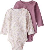 little planet by carter's baby-girls 2-pack Lengthy Sleeve Bodysuits Made... - Image 2