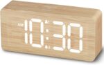 uscce Picket Digital Alarm Clocks for Bedrooms: Dimmable Twin Alarm Cl... - Image 2