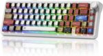 womier L65 60% Mechanical Keyboard Wi-fi with Knob, White Gaming Ke... - Image 2