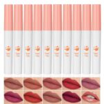 10 Colours Lipstick, Matte Liquid Lip Gloss Set, Tube Pink Matte Velvet ... - Image 2