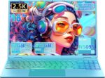 16" Blue Laptop computer 2.5K FHD IPS Display, Celeron N5095,12G RAM, 512GB SSD,... - Image 2
