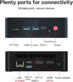 Beelink SER5 Mini PC, AMD Ryzen 5 5500U(As much as 4.0GHz) 6C/12T, Mini Des... - Image 6