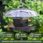 Kingsyard Fowl Feeder for Outdoors, Twin-Use Metallic Mesh Wild Fowl Feede... - Image 3
