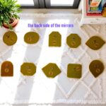 Set of 5 Small Ornamental Wall Mirrors – Gold Brass Handmade Mirror Se... - Image 5