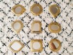 Set of 5 Small Ornamental Wall Mirrors – Gold Brass Handmade Mirror Se... - Image 8