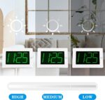 KWANWA LED Digital Clock, Alarm Clock, Wall Clock, 3" LED Digit Displa... - Image 5