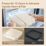 Rolled Ice Cream Maker, Felizbebe Instantaneous Ice Cream Curler Maker Tray ... - Image 4