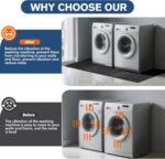 Washer Dryer Anti-Vibration Mat 62.9 * 29.5 Inches Foldable Rubber Mat... - Image 7