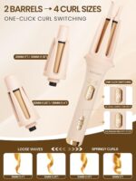 3-in-1 Automated Curling Iron & Straightener, Seaside Wave Curling Wand,... - Image 3