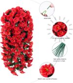Synthetic Fake Hanging Flowers Vegetation for Winter Christmas Out of doors Ou... - Image 3