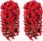 Synthetic Fake Hanging Flowers Vegetation for Winter Christmas Out of doors Ou... - Image 6