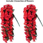 Synthetic Fake Hanging Flowers Vegetation for Winter Christmas Out of doors Ou... - Image 7