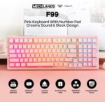 MechLands Aula F99 96% Wi-fi Gaming Keyboard, 8000mAh Battery, Crea... - Image 3