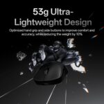 Rapoo VT2 Wi-fi Gaming Mouse, True 8K Wi-fi Polling Fee, 53g Li... - Image 4