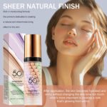 3 In 1Primer for Face Earlier than Make-up,Sunscreen Isolation Cream, SPF 50,... - Image 6