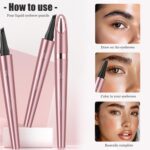Magic Eyebrow Pencil, Waterproof Microblading Eyebrow Pen for Ladies wi... - Image 5