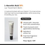 Minimalist 8% L-Ascorbic Acid Lip Therapy Balm with Vitamin E, Radia... - Image 3