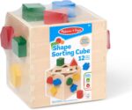 Melissa & Doug Form Sorting Dice - Basic Wood Toy With 12 Shapes - Image 4