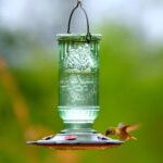 Extra Birds Classic Hummingbird Feeder, Vintage Glass Bottle, 5 Feeding... - Image 8