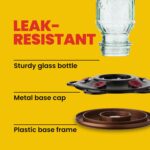 Extra Birds Classic Hummingbird Feeder, Vintage Glass Bottle, 5 Feeding... - Image 9