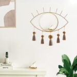 KHOYIME Evil Eye Wall Mirror Boho Gold Mirrors Ornamental Steel Mirror... - Image 3