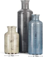 Ceramic Vase Set of three, Small Flower vase for Dwelling Ornament, Rustic F... - Image 3