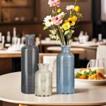 Ceramic Vase Set of three, Small Flower vase for Dwelling Ornament, Rustic F... - Image 5