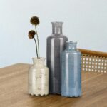 Ceramic Vase Set of three, Small Flower vase for Dwelling Ornament, Rustic F... - Image 7