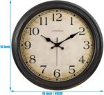 16 Inch Wall Clock Battery Operated Silent Classic Quartz Analog Spherical... - Image 3