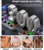 Dwelling Exercise Tools Multi-Purposeful Pushup Stands System Health F... - Image 7
