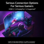 LG 45GR95QE-B Curved Ultragear Gaming Monitor 45-Inch (3440 x 1440) OL... - Image 8