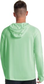 Males's Solar Safety Hoodie UPF 50+ Fishing Lengthy Sleeve Rash Guard Shi... - Image 3