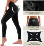 3 Pack Leggings for Ladies-No See-Via Excessive Waisted Tummy Management Yo... - Image 6