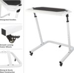 Bike Desk - Rolling Laptop computer Cart for Stationary Bike or Coach - Adjus... - Image 4