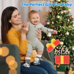 Child Socks & Wrist Rattles Toys for 0-12 Month,Black And White Excessive Co... - Image 8