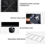 Koolatron 12 Bottle Wine Fridge – Wine Cooler with Glass Door, 1.2 Cu ... - Image 6