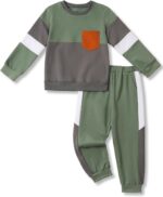 Toddler Boy Garments Lengthy Sleeve Hoodie Sweatsuits Tops and Pants 2Pcs ... - Image 2