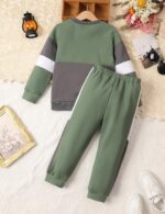 Toddler Boy Garments Lengthy Sleeve Hoodie Sweatsuits Tops and Pants 2Pcs ... - Image 8