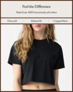 Cozy Earth - Girls's All Day Cropped Tee - 100% Cotton T-Shirt - Chill out... - Image 5
