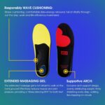 Orthotic Insoles with Excessive Arch Assist, Shock Absorbing Gel Insoles f... - Image 3