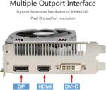 QTHREE Radeon RX 550 4GB GDDR5 Graphics Card,128-Bit,PC Video Card for... - Image 4