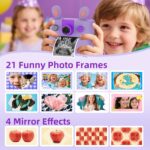 ORGSTA Youngsters Prompt Print Digital camera for Boys and Ladies 1080P HD Toddler D... - Image 5