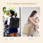 LOVEVOOK Diaper Bag Backpack,Diaper Bag Tote for Mother Dad with Altering... - Image 3