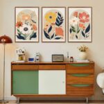 KAIRNE Boho Canvas Wall Artwork,Summary Floral Wall Decor,Fashionable Minimali... - Image 5