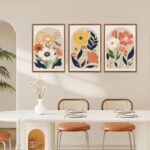 KAIRNE Boho Canvas Wall Artwork,Summary Floral Wall Decor,Fashionable Minimali... - Image 6