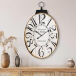 Massive Wall Clocks, 29 Inch-Excessive Outsized Oval French Classic Farmhous... - Image 8