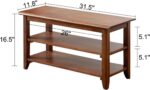 XKZG Storage Bench Picket Shoe Rack Bench Rustic Stable Wooden Entryway B... - Image 3