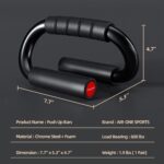 KitchLife AIR-ONE SPORTS Push Up Bars, Additional Thick Non Slip Foam Grip,... - Image 3